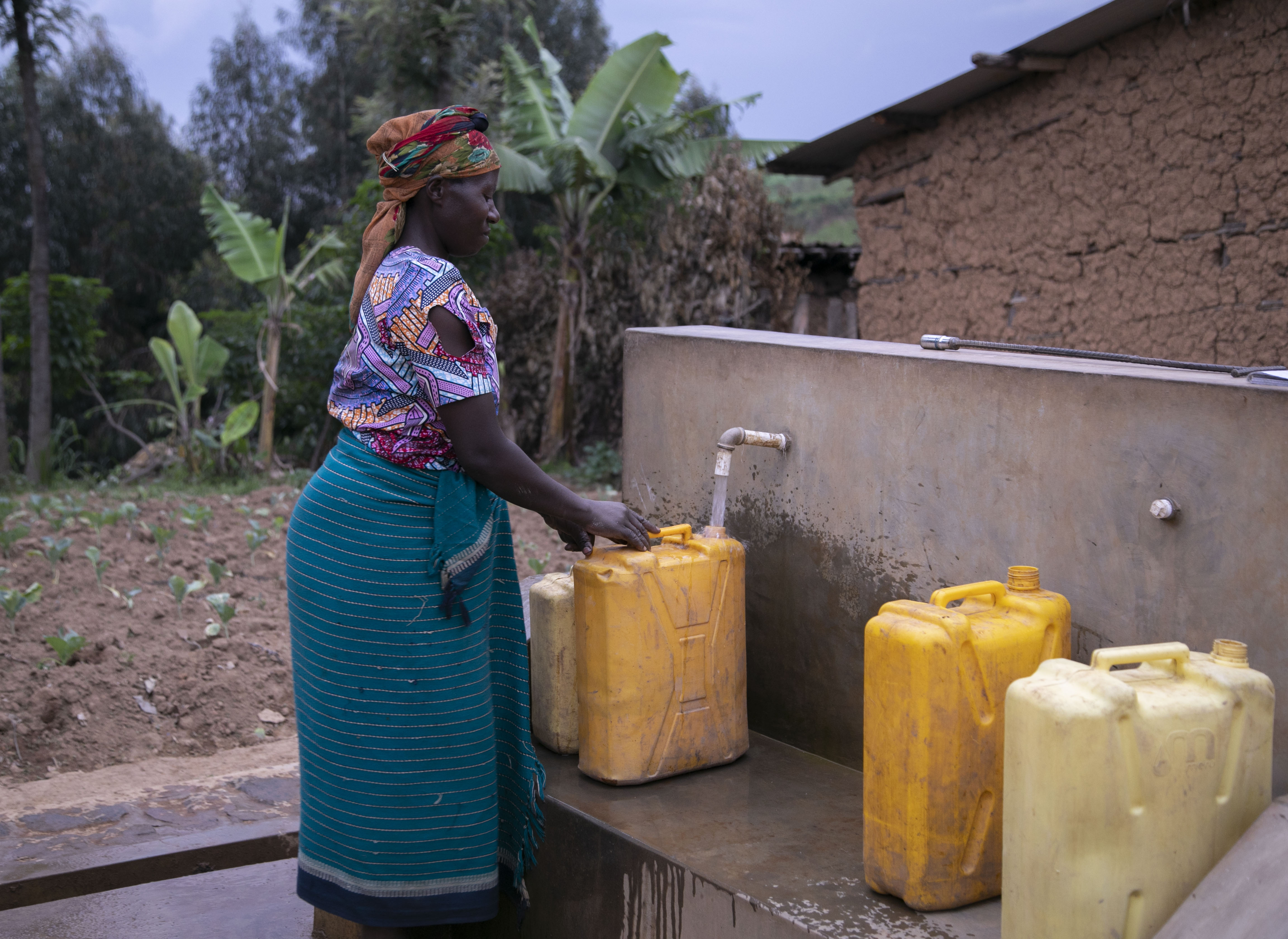 One of water points constructed under the project.